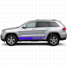 Checkered Stripes Side Vinyl Decal for Jeep Grand Cherokee 2011-2021_2