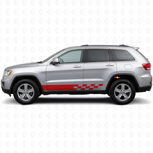 Checkered Stripes Side Vinyl Decal for Jeep Grand Cherokee 2011-2021_3