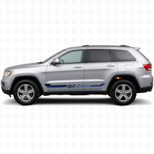 Checkered Flag Side Stripes Vinyl Decal for Jeep Grand Cherokee 2011-2021_2