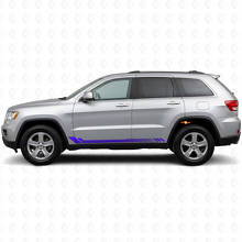 Honeycomb Stripes Side Vinyl Decal for Jeep Grand Cherokee 2011-2021_2