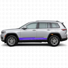 Intertwined Stripes Side Vinyl Decal for Jeep Grand Cherokee 2021+_2