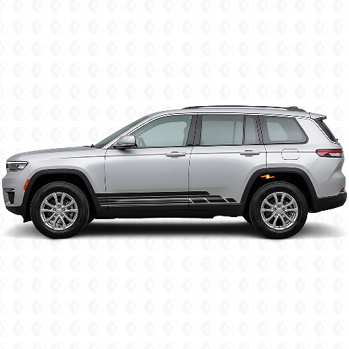 Curved Stripes Side Vinyl Decal Kit for Jeep Grand Cherokee 2021+