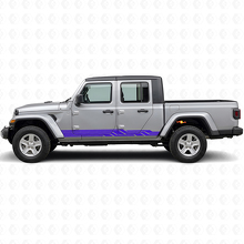 Intertwined Stripes Side Vinyl Decal for Jeep Gladiator 2020+_2