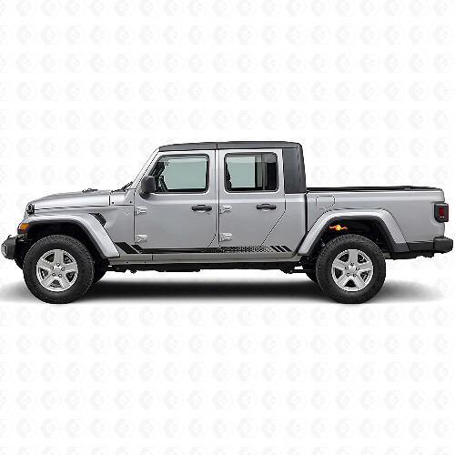 Honeycomb Stripes Side Vinyl Decal for Jeep Gladiator 2020+_1