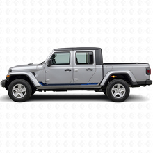 Racing Style Side Stripes Vinyl Decal for Jeep Gladiator 2020+_2