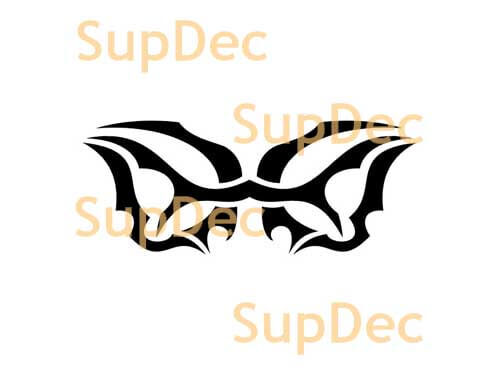 Tribal Style Shadow Wings Vinyl Decal For Cars
