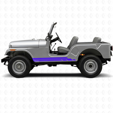Curved Stripes Side Vinyl Decal Kit for Jeep CJ-5 1955-1983_2