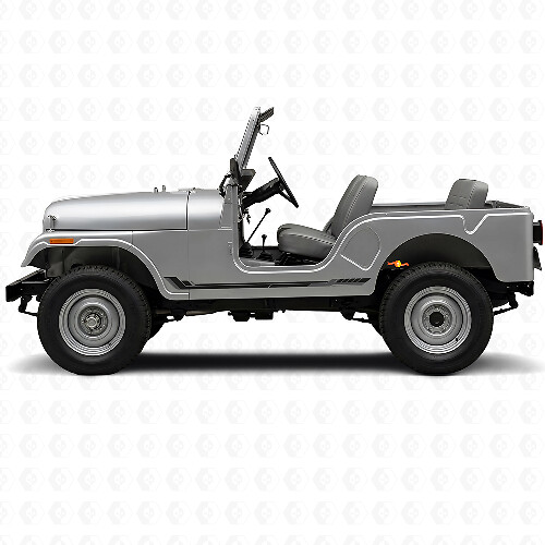 Racing Style Side Stripes Vinyl Decal for Jeep CJ-5 1955-1983