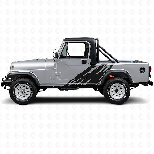 Mud Splash Graphic Side Vinyl Decal for Jeep CJ-8 Scrambler 1981-1986_1