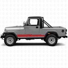 Intertwined Stripes Side Vinyl Decal for Jeep CJ-8 Scrambler 1981-1986_3