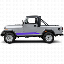 Curved Stripes Side Vinyl Decal Kit for Jeep CJ-8 Scrambler 1981-1986_2