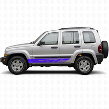 Decorated Side Stripes Vinyl Decal Kit for Jeep Liberty 2002-2012_2