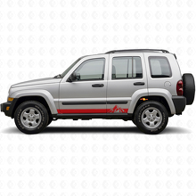 Mountains Style Stripes Side Vinyl Decal for Jeep Liberty 2002-2012_3