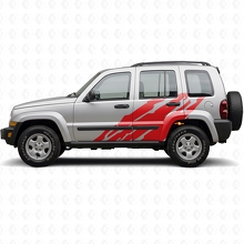 Mud Splash Graphic Side Vinyl Decal for Jeep Liberty 2002-2012_3
