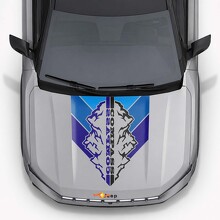 Mountains Vintage Style Hood Stripes Vinyl Decal for Jeep Compass 2026_2