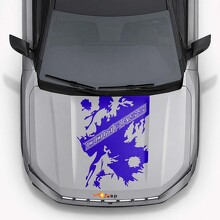 Mud Splash Style Hood Stripes Vinyl Decal for Jeep Compass 2026_2