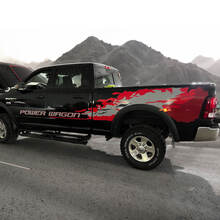 KIT of 2013 -  2020 Dodge Ram Power Wagon Hemi decal sticker for Tailgate driver and passenger side 2