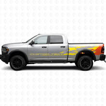 Custom Text Mud Splash Side Vinyl Decal Kit for Dodge Ram 2013–2020_5