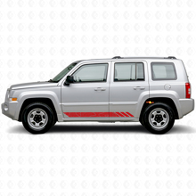 Topographic Style Stripes Side Vinyl Decal for Jeep Patriot 2007-2017_3