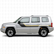Twin Stripes Side Vinyl Decal for Jeep Patriot 2007-2017_2