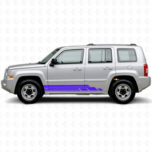 Curved Stripes Side Vinyl Decal Kit for Jeep Patriot 2007-2017_2