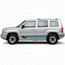 Vintage Straight Stripes Side Vinyl Decal for Jeep Patriot 2007-2017_2