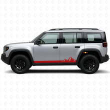 Mountains Thin Stripes Side Vinyl Decal for Jeep Recon 2026+_3
