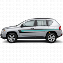 Triple Stripes Door Side Vinyl Decal for Jeep Compass 2007-2016_2