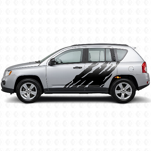 Mud Splash Graphic Side Vinyl Decal for Jeep Compass 2007-2016