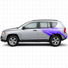 Mud Splash Graphic Rear Side Vinyl Decal for Jeep Compass 2007-2016_2