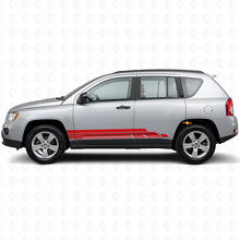 Curved Stripes Side Vinyl Decal Kit for Jeep Compass 2007-2016_3