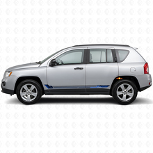 Racing Style Side Stripes Vinyl Decal for Jeep Compass 2007-2016_2