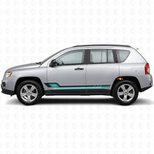 Vintage Style Side Stripes Vinyl Decal for Jeep Compass 2007-2016_2