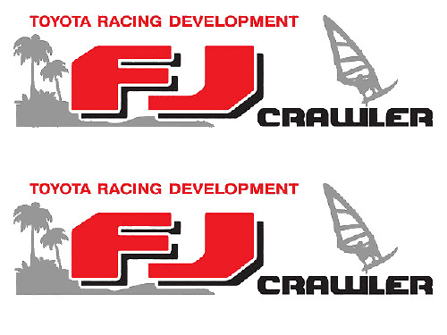 FJ Crawler Side Vinyl Decal Pair for Toyota FJ Cruiser