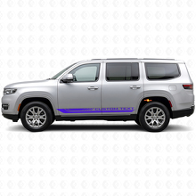 Checkered Curved Side Stripes Vinyl Decal for Jeep Wagoneer 2022+_2