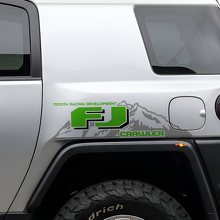 TRD-Style FJ Crawler Mountain Side Vinyl Decal Pair for Toyota FJ Cruiser_3