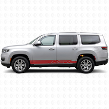 Intertwined Stripes Side Vinyl Decal for Jeep Wagoneer 2022+_3