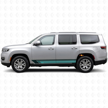 Vintage Straight Stripes Side Vinyl Decal for Jeep Wagoneer 2022+_2