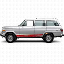 Decorated Side Stripes Vinyl Decal for Jeep Wagoneer 1963-1991_3