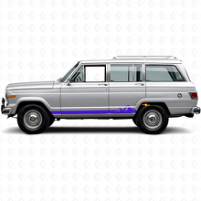 Mountains Thin Stripes Side Vinyl Decal for Jeep Wagoneer 1963-1991_2