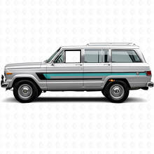 Triple Stripes Door Side Vinyl Decal for Jeep Wagoneer 1963-1991_2
