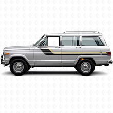 Twin Stripes Side Vinyl Decal for Jeep Wagoneer 1963-1991_2