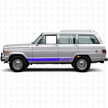 Checkered Stripes Side Vinyl Decal for Jeep Wagoneer 1963-1991_2