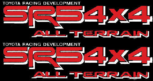 SR5 4x4 All Terrain TRD-Style Side Vinyl Decals for Toyota 