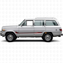 Racing Style Side Stripes Vinyl Decal for Jeep Wagoneer 1963-1991_3