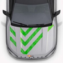 Topographic Style Hood Stripes Vinyl Decal for Jeep Compass 2026_3