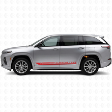 Checkered Curved Side Stripes Vinyl Decal for Jeep Wagoneer S 2024+_3
