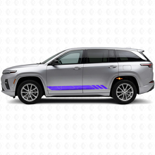 Topographic Style Stripes Side Vinyl Decal for Jeep Wagoneer S 2024+_2