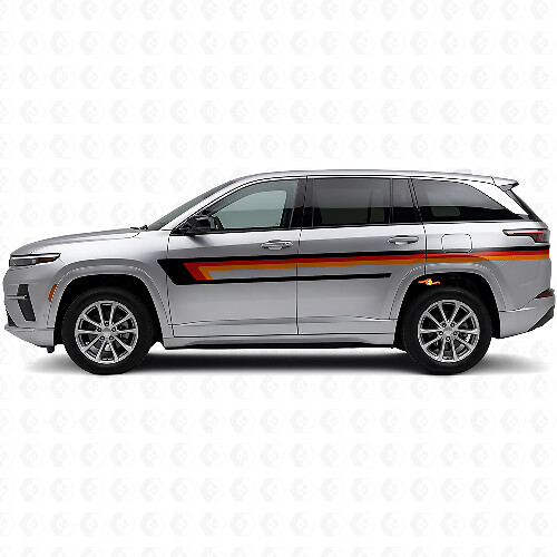 Triple Stripes Door Side Vinyl Decal for Jeep Wagoneer S 2024+