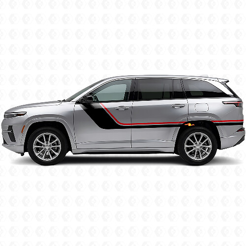 Twin Stripes Side Vinyl Decal for Jeep Wagoneer S 2024+